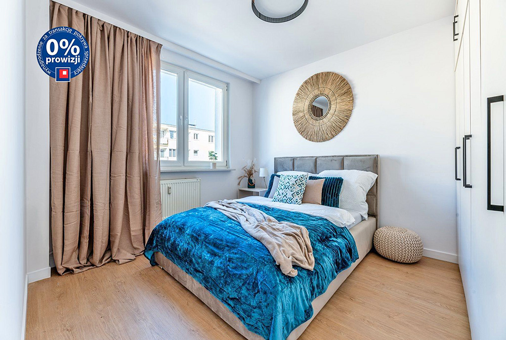 fragment sypialni w ekskluzywnym apartamencie na sprzedaż Gdynia okolice