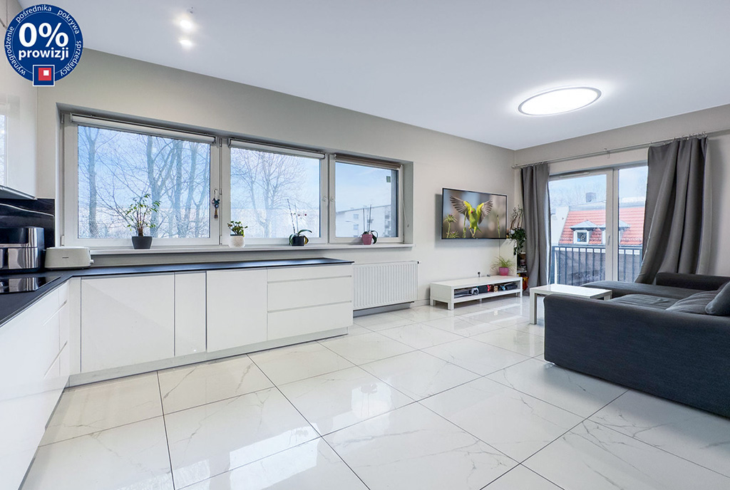 fragment salonu w ekskluzywnym apartamencie do sprzedaży Katowice