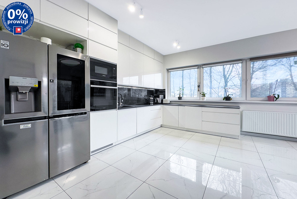 imponująca kuchnia w luksusowym apartamencie na sprzedaż Katowice