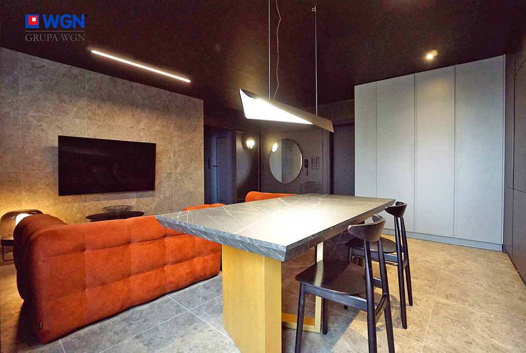kuchnia i jadalnia w luksusowym apartamencie na sprzedaż Konin