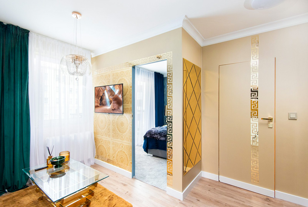 fragment przedpokoju w luksusowym apartamencie na sprzedaż Szczecin