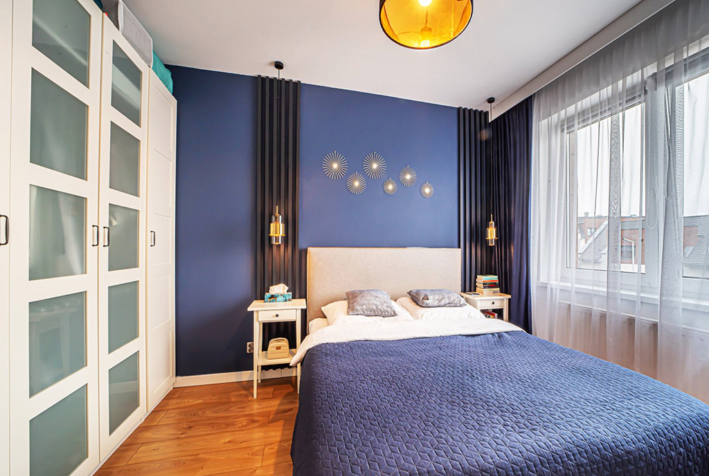 imponująca sypialnia w ekskluzywnym apartamencie na sprzedaż Bolesławiec