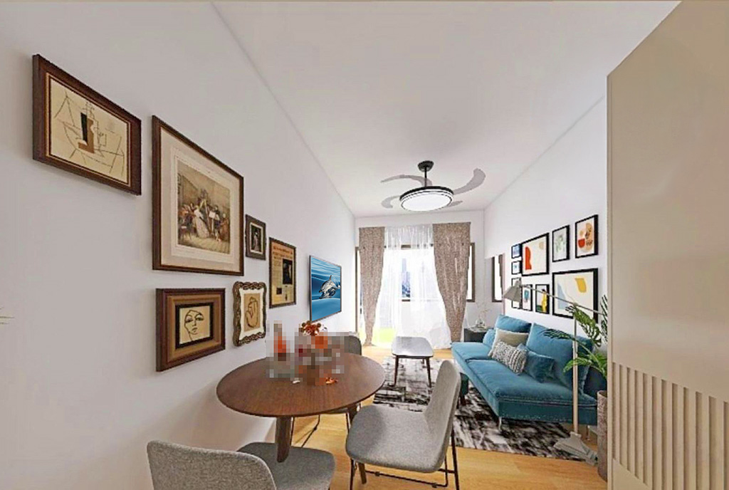 na zdjęciu salon w ekskluzywnym apartamencie do sprzedaży Gdańsk