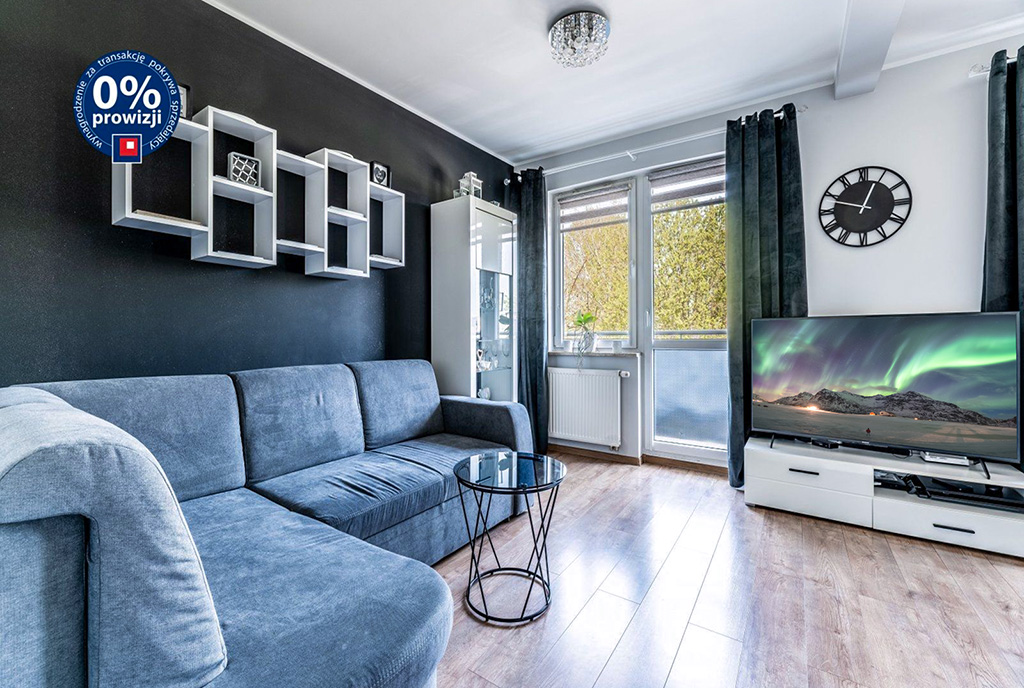 na zdjęciu pokój gościnny w luksusowym apartamencie na sprzedaż Gdynia okolice