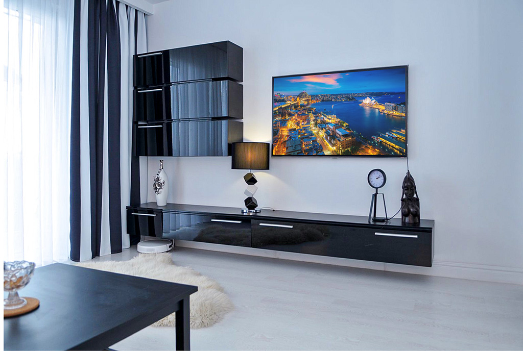 fragment salonu w ekskluzywnym apartamencie na sprzedaż Szczecin