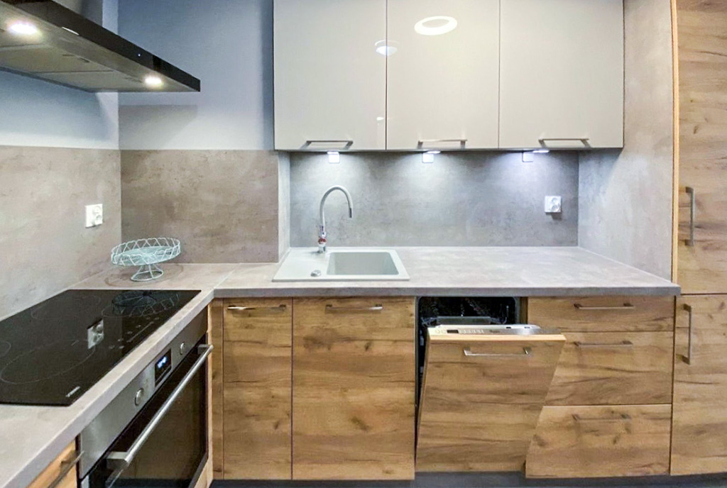 fragment aneksu kuchennego w ekskluzywnym apartamencie na wynajem Szczecin