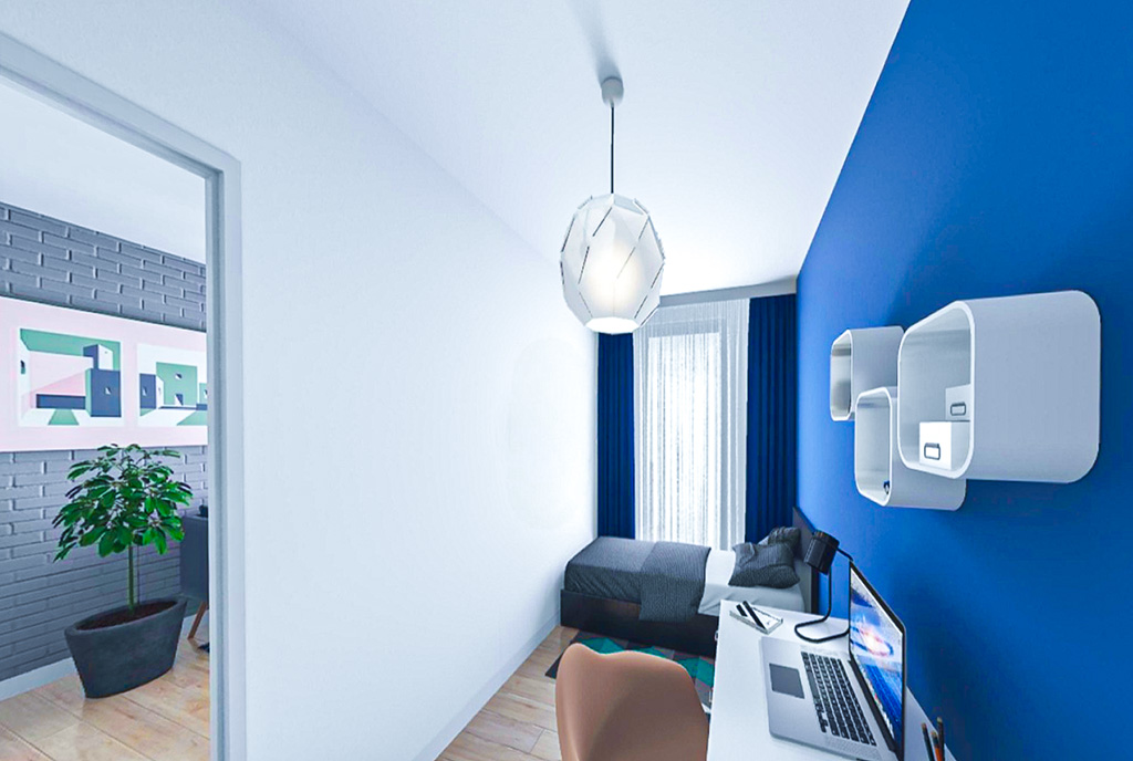 na zdjęciu jeden z pokoi w ekskluzywnym apartamencie na sprzedaż Gdańsk