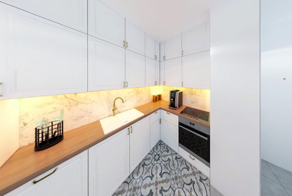 nowoczesna kuchnia w luksusowym apartamencie na sprzedaż Gdańsk