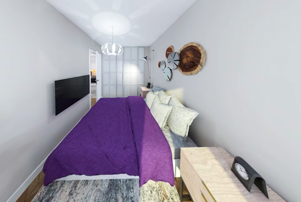 projekt sypialni w ekskluzywnym apartamencie na sprzedaż Gdańsk