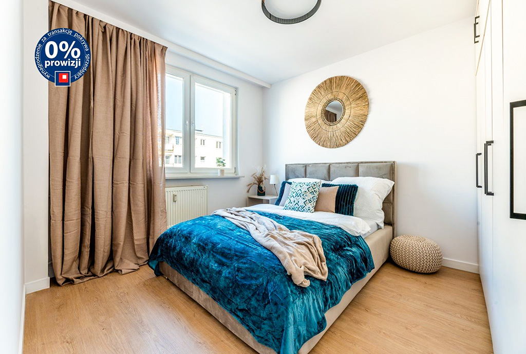 kameralna sypialnia w ekskluzywnym apartamencie na sprzedaż Gdynia okolice