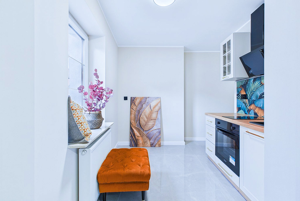 imponująca kuchnia w luksusowym apartamencie na sprzedaż Kalisz