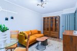 widok na pokój gościnny w luksusowym apartamencie do sprzedaży Kalisz