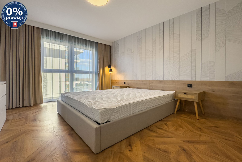 komfortowa sypialnia w ekskluzywnym apartamencie na wynajem Katowice okolice