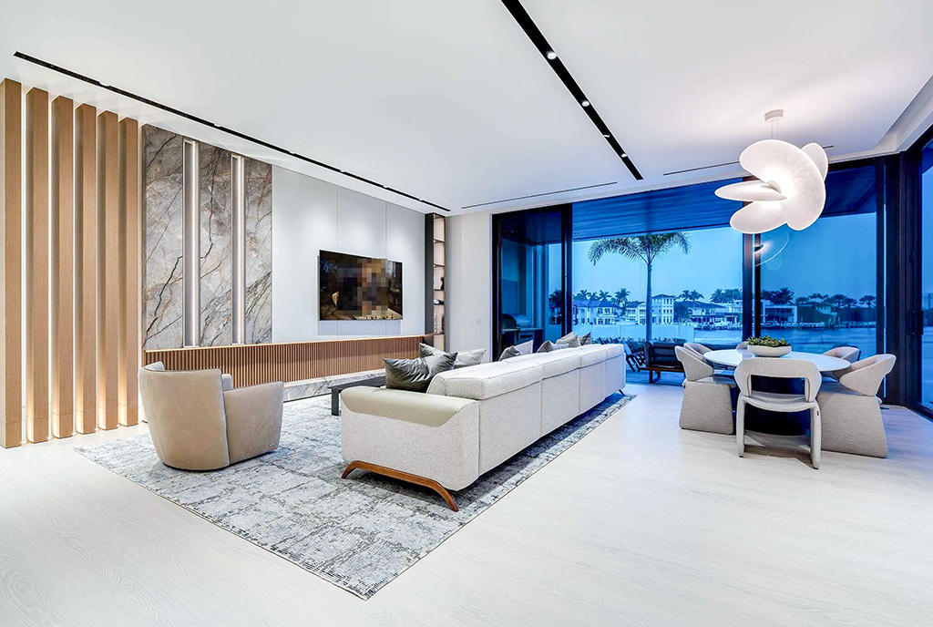 ultranowoczesne wnętrze luksusowej willi na sprzedaż Florida Stany Zjednoczone Ameryki