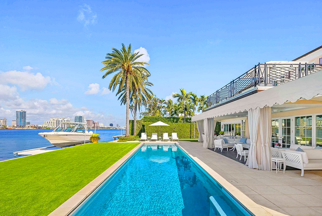 prywatny basen w ekskluzywnej willi na sprzedaż Floryda Stany Zjednoczone Ameryki