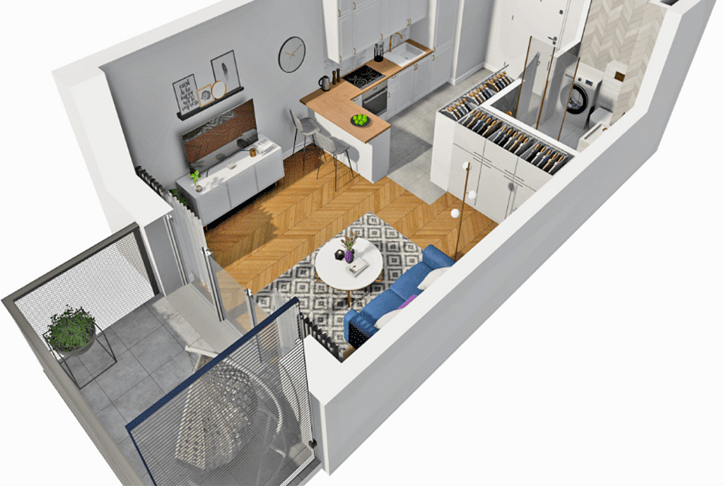 imponujący układ pomieszczeń w luksusowym apartamencie na sprzedaż Gdańsk