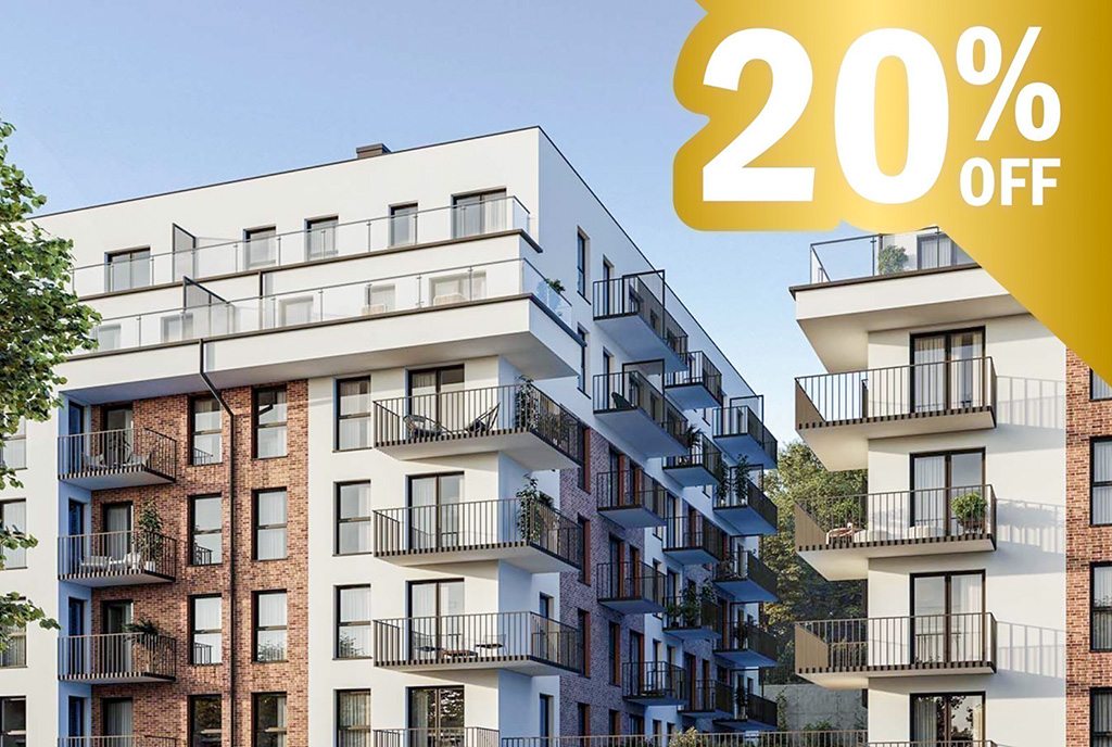 fragment osiedla, na którym znajduje się oferowany do sprzedaży luksusowy apartament Gdańsk