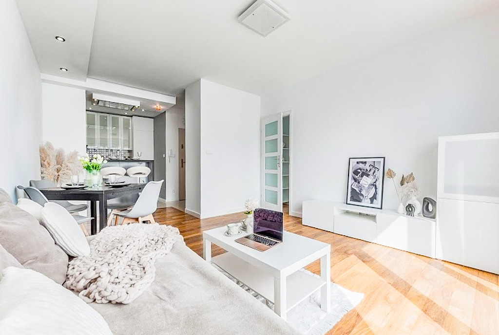 imponujące wnętrze ekskluzywnego apartamentu do sprzedaży Gdynia okolice