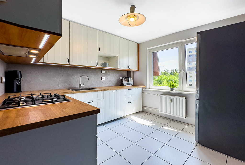 imponująca kuchnia w luksusowym apartamencie na sprzedaż Katowice okolice