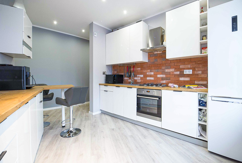 nowoczesna kuchnai w ekskluzywnym apartamencie na sprzedaż Katowice okolice