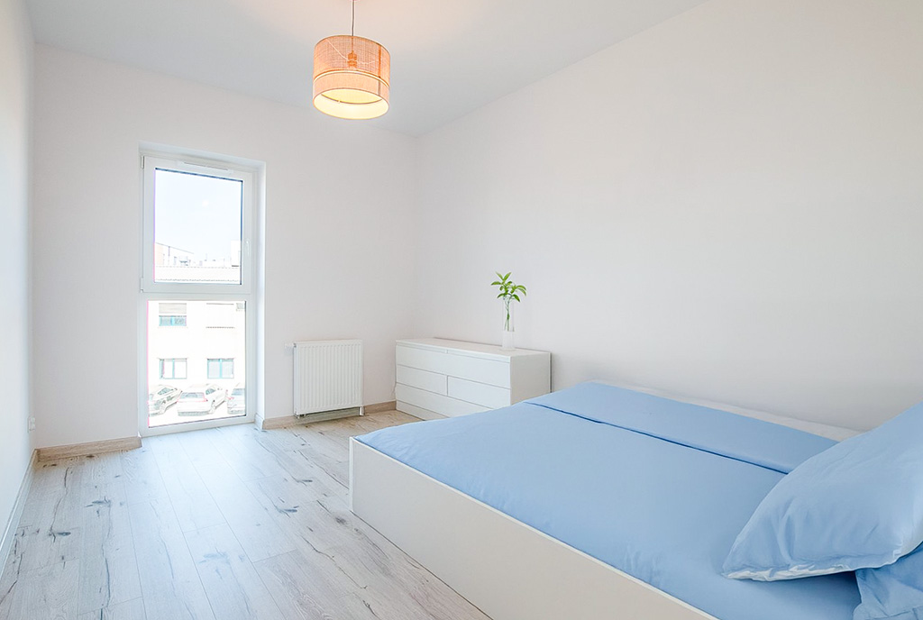 fragment sypialni w ekskluzywnym apartamencie na sprzedaż Poznań