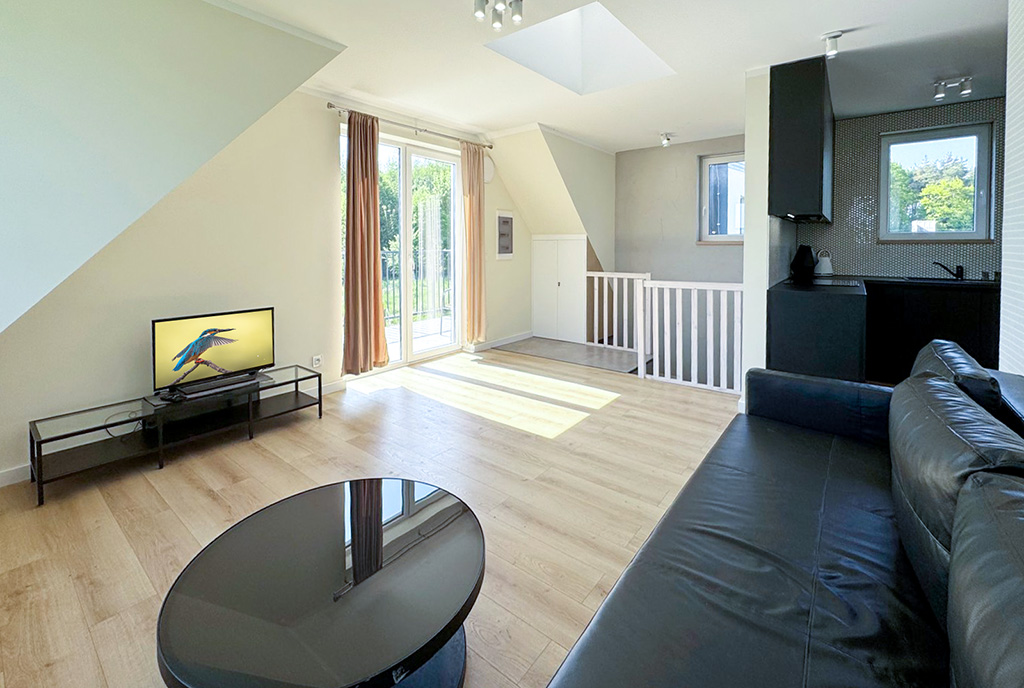 komfortowe wnętrze ekskluzywnego apartamentu do sprzedaży nad morzem