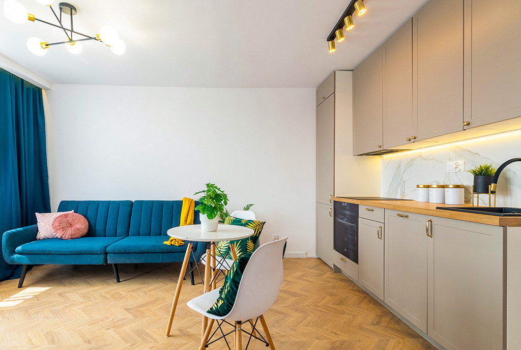 nowoczesna kuchnia w luksusowym apartamencie na sprzedaż Gdańsk