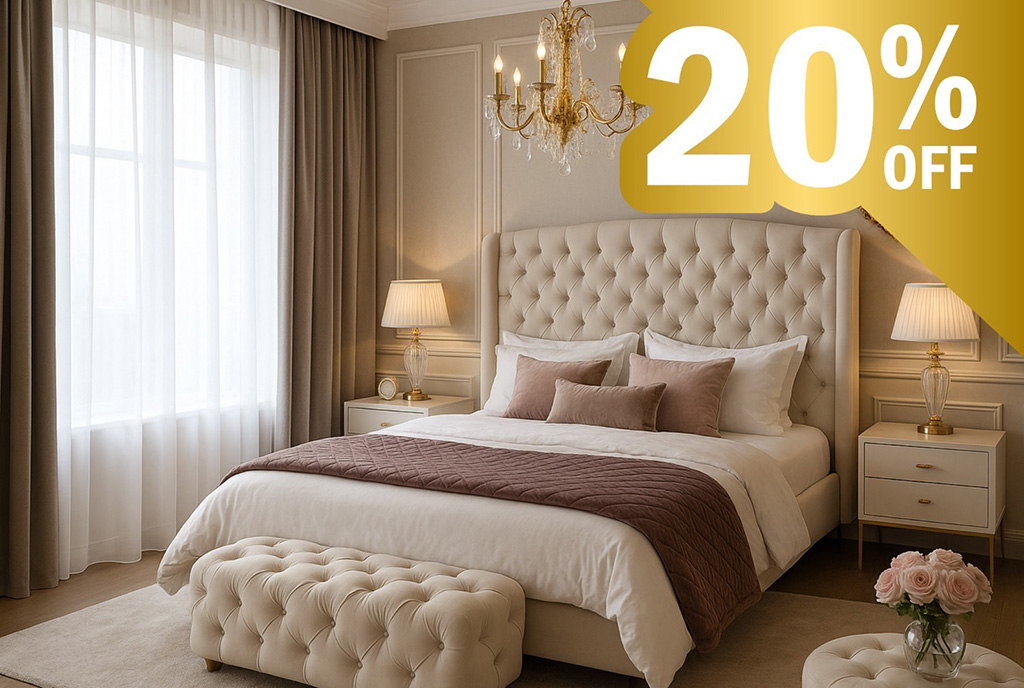 elegancka sypialnia w ekskluzywnym apartamencie na sprzedaż Gdańsk