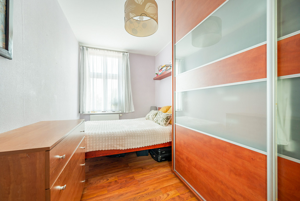 widok na sypialnię w ekskluzywnym apartamencie na sprzedaż Gdańsk