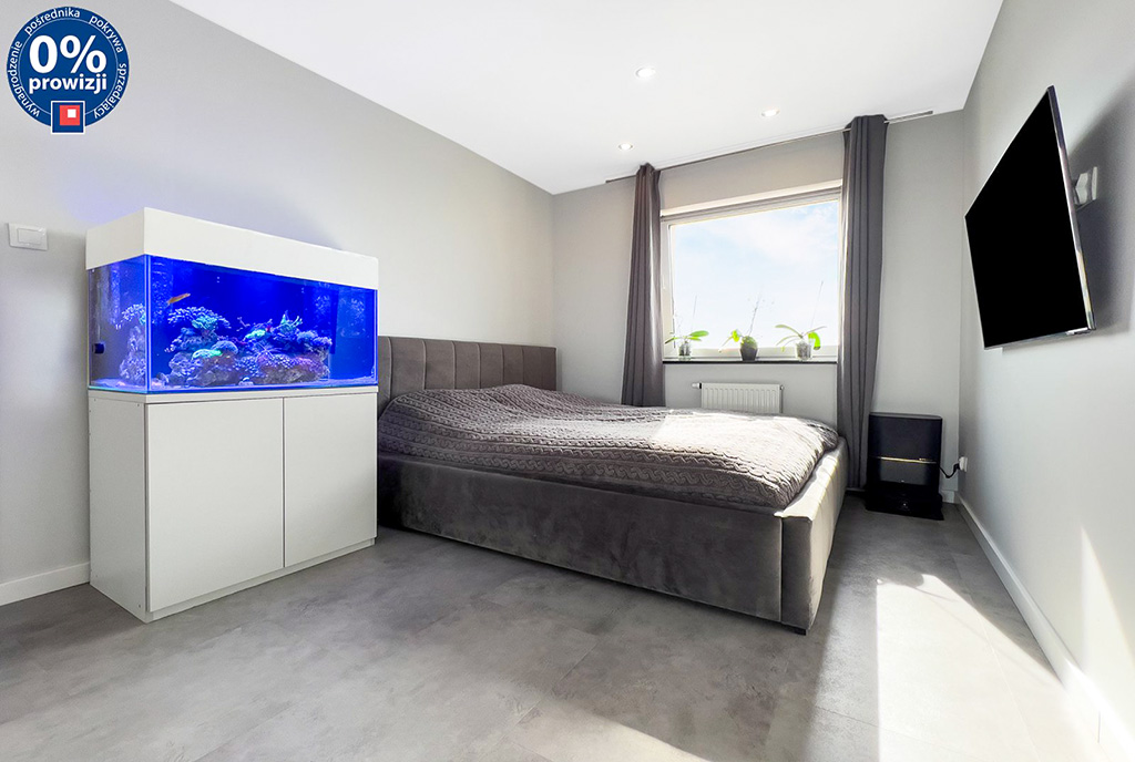 fragment sypialni w luksusowym apartamencie na sprzedaż Katowice okolice