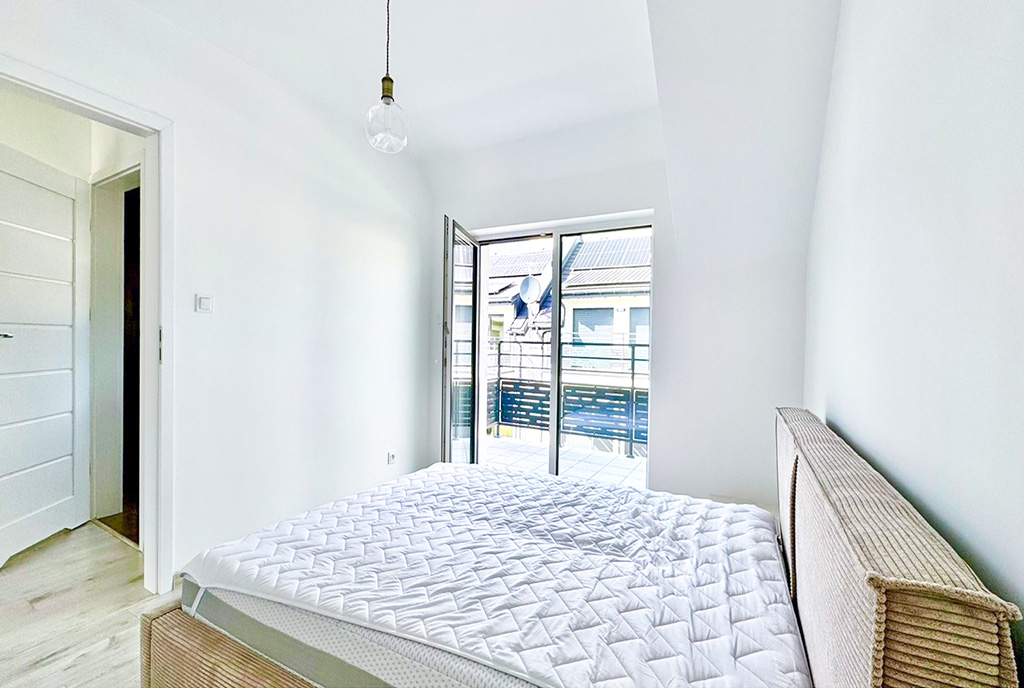 elegancka sypialnia w ekskluzywnej willi na sprzedaż Bielsko-Biała okolice