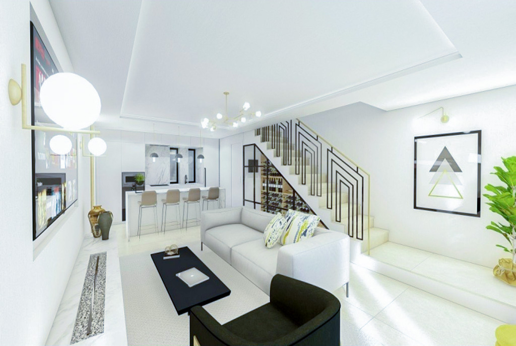wytworny salon w luksusowej willi na sprzedaż Hiszpania (Estepona)