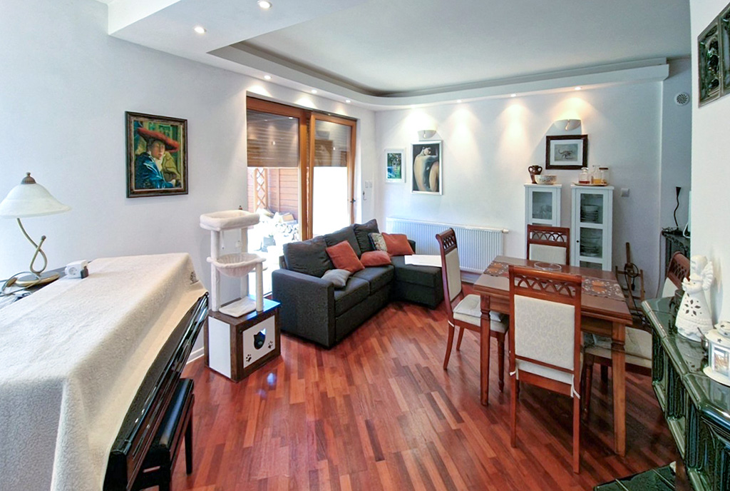 elegancki pokój dzienny w luksusowym apartamencie na sprzedaż Bielsko-Biała (okolice)