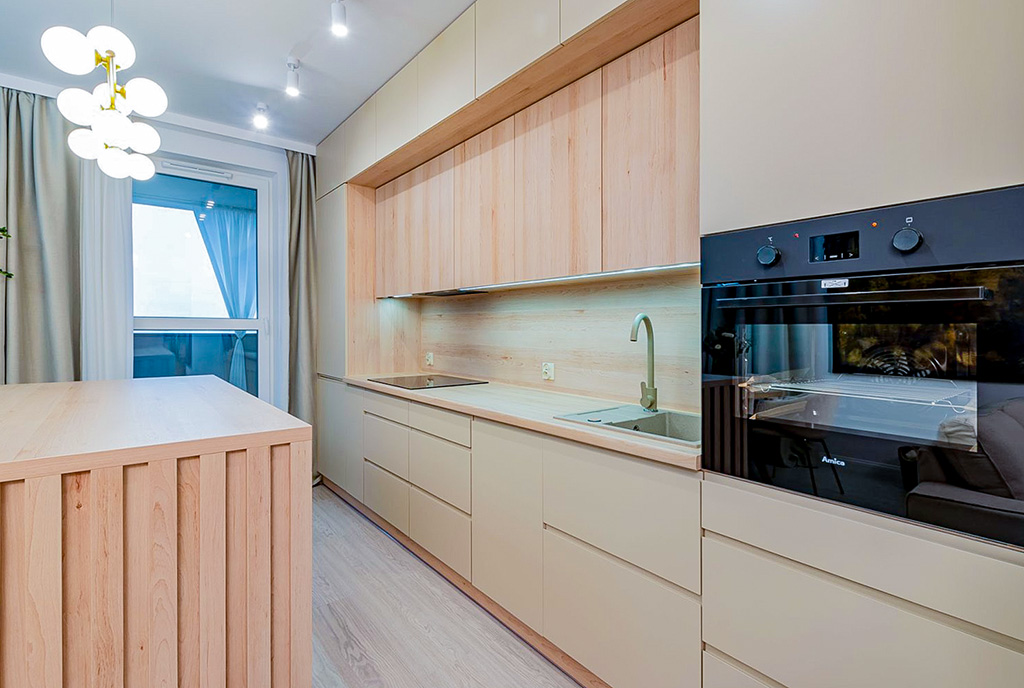 imponująca kuchnia w luksusowym apartamencie na sprzedaż Elbląg