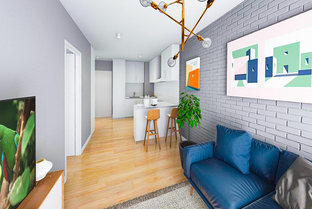 nowoczesny projekt wnętrza ekskluzywnego apartamentu do sprzedaży Gdańsk