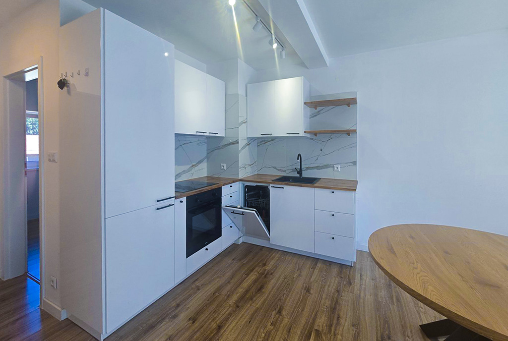 nowoczesna kuchnia w luksusowym apartamencie do wynajmu Ustroń
