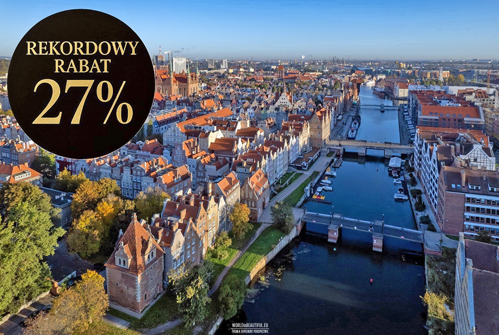 atrakcyjna okolica, gdzie znajduje się oferowany do sprzedaży luksusowy apartament Gdańsk