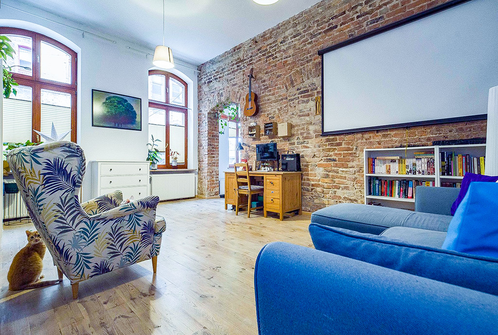 gustownie zaaranżowany salon w ekskluzywnym apartamencie do sprzedaży Katowice okolice