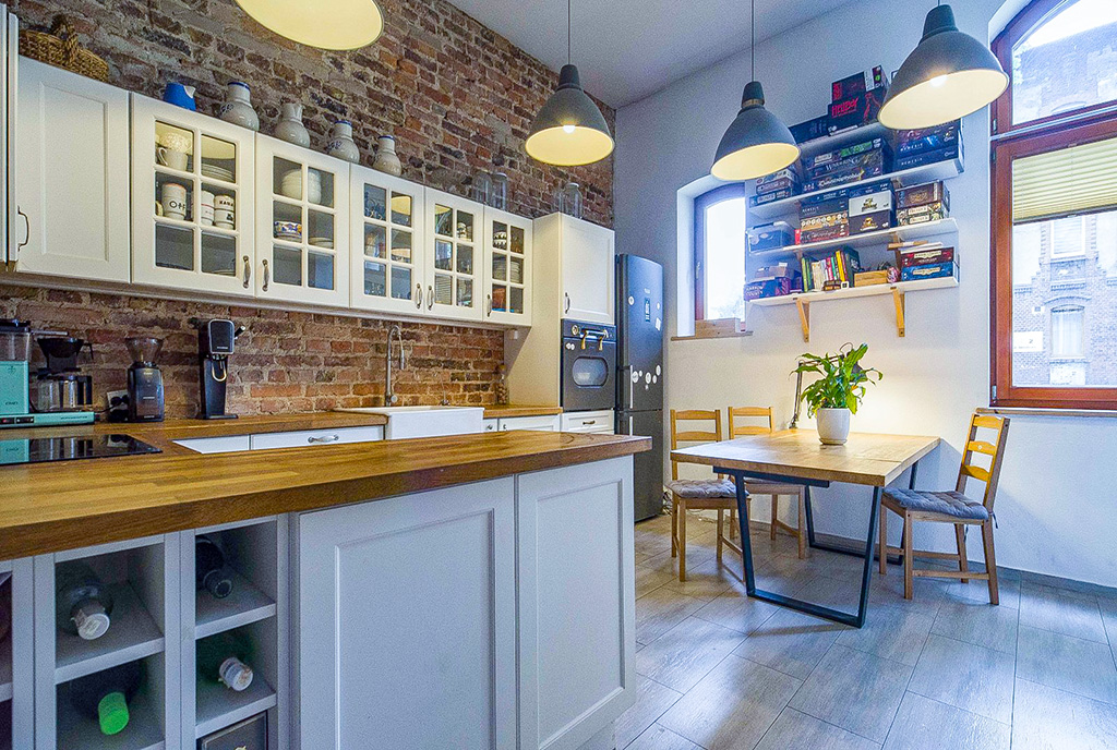 elegancka kuchnia w ekskluzywnym apartamencie na sprzedaż Katowice okolice