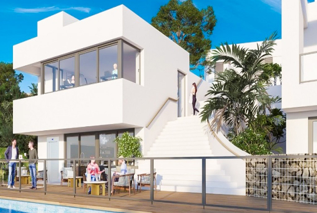 okazała bryła ekskluzywnej willi na sprzedaż Hiszpania (Riviera del Sol Calahonda)