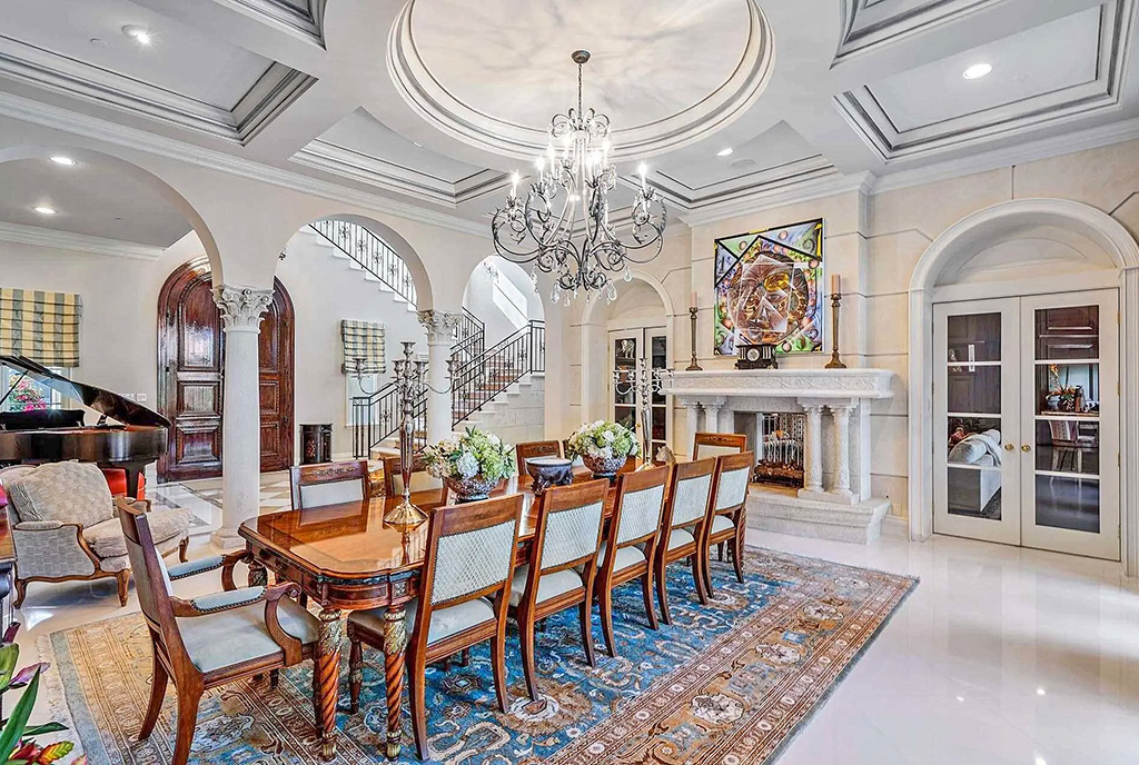 imponujące wnętrze luksusowej willi na sprzedaż Florida Stany Zjednoczone Ameryki