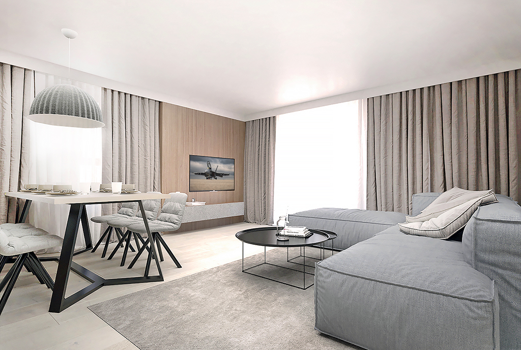 fantasyczny pokój gościnny w ekskluzywnym apartamencie do sprzedaży Gdańsk