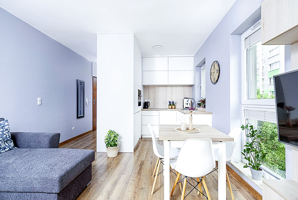 zaprojektowane zgodnie z nowoczesnymi trendami wnętrze ekskluzywnego apartamentu do sprzedaży Poznań