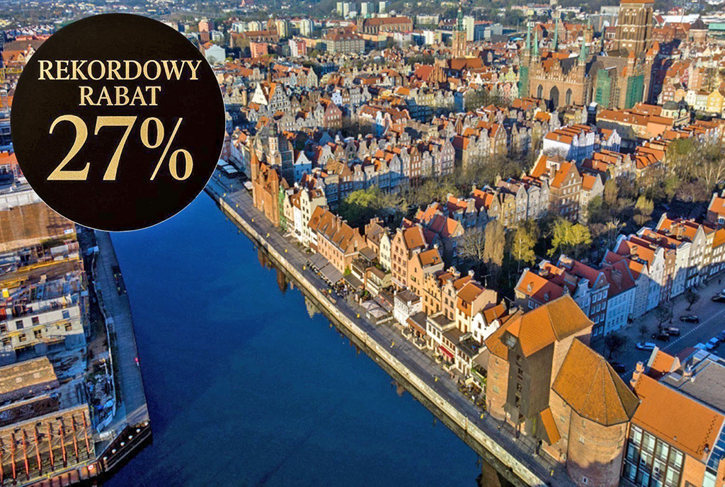 centrum miasta, gdzie znajduje się oferowany na sprzedaż luksusowy apartament Gdańsk