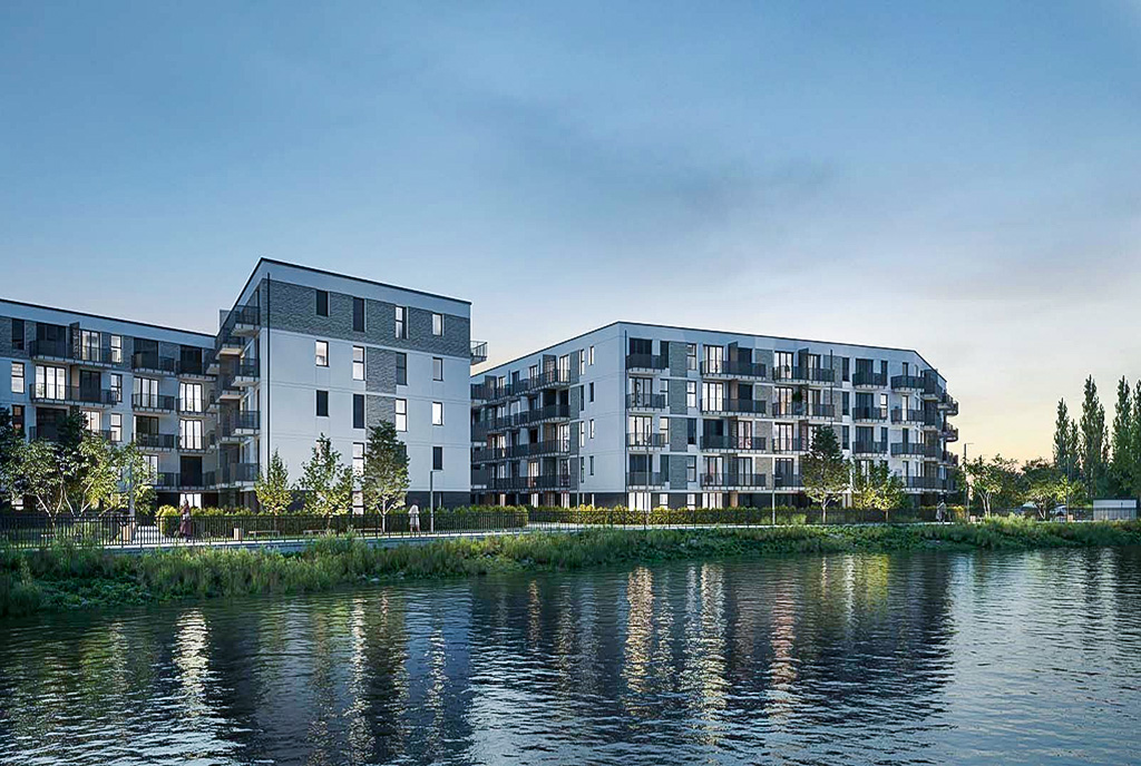 na zdjęciu prestiżowe osiedle, na którym znajduje się oferowany na sprzedaż luksusowy apartament Gdańsk