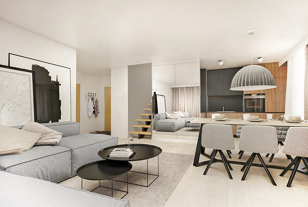 nowoczesne wnętrze ekskluzywnego apartamentu do sprzedaży Gdańsk