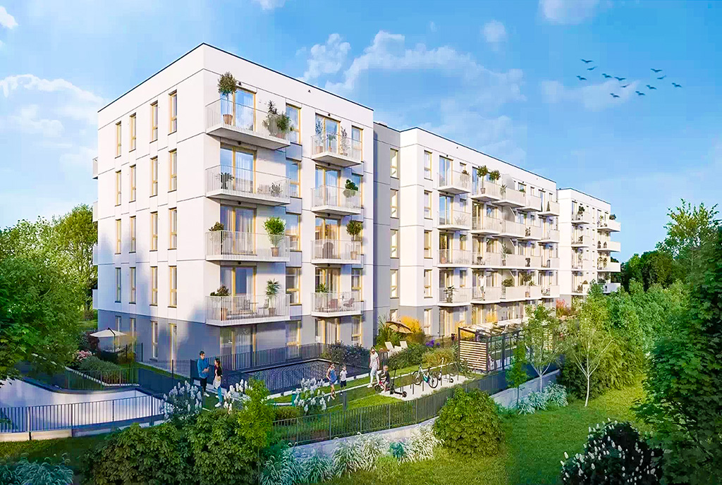 na zdjęciu apartamentowiec, w którym znajduje się oferowany do sprzedazy luksusowy apartament Gdynia