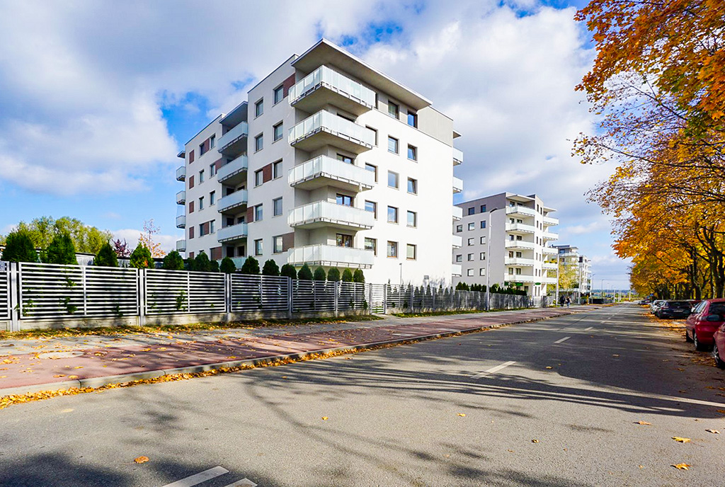 prestiżowe osiedle, na którym znajduje się ekskluzywny apartament na wynajem Piotrków Trybunalski