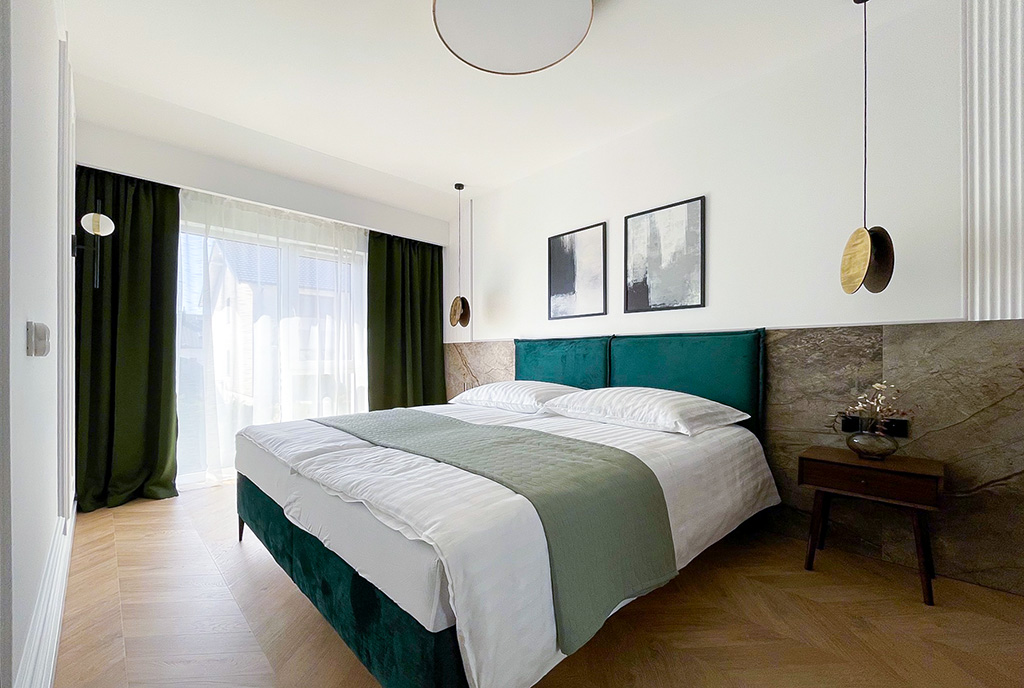 fragment sypialni w luksusowej willi na sprzedaż Gdynia okolice