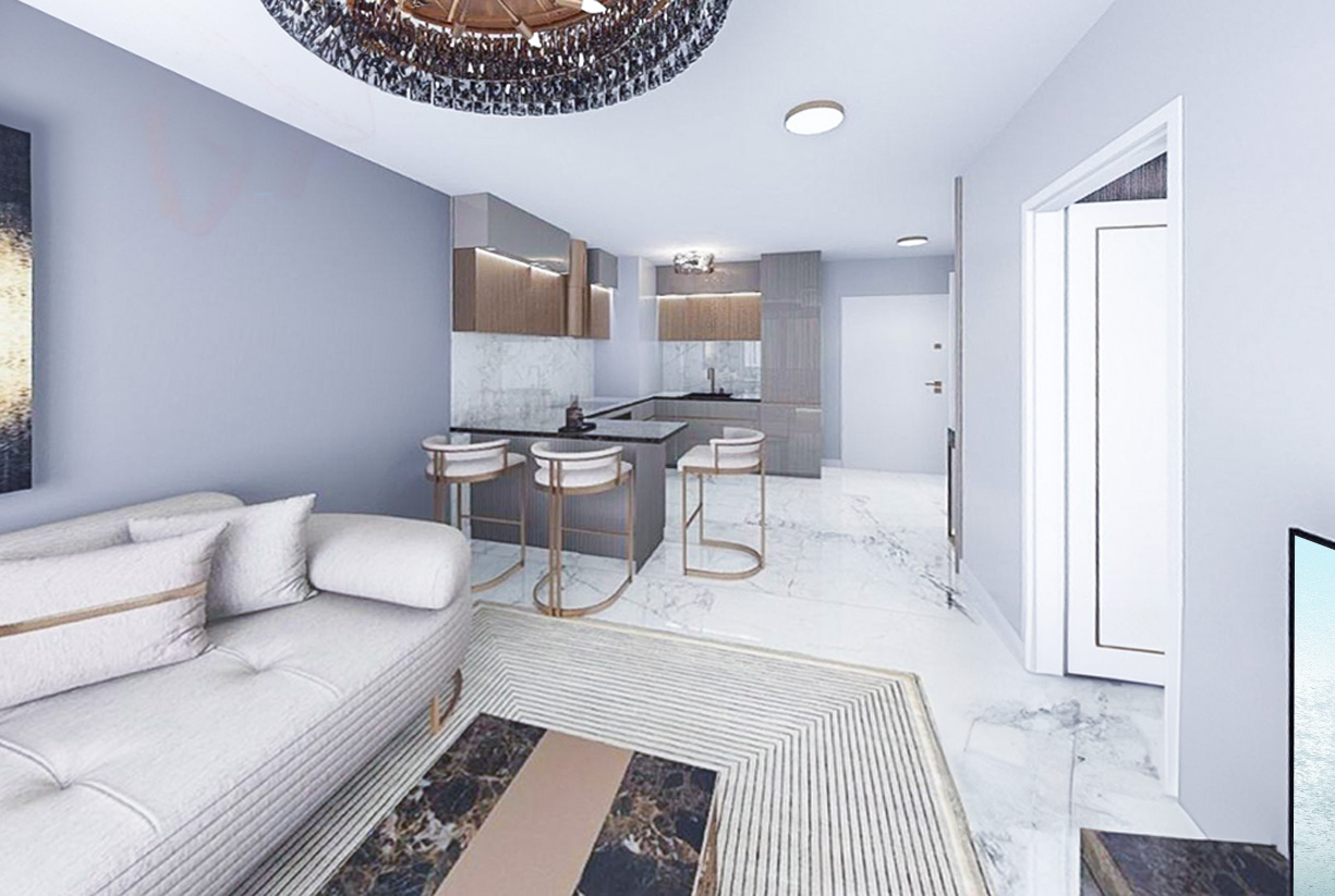 nowoczesny styl wykończenia ekskluzywnego apartamentu do sprzedaży Gdańsk